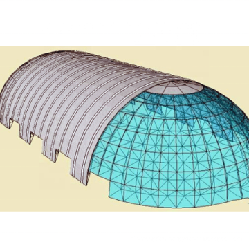 LF Space Frame Skylight Glass Roof Dome Roof Steel Structure Building